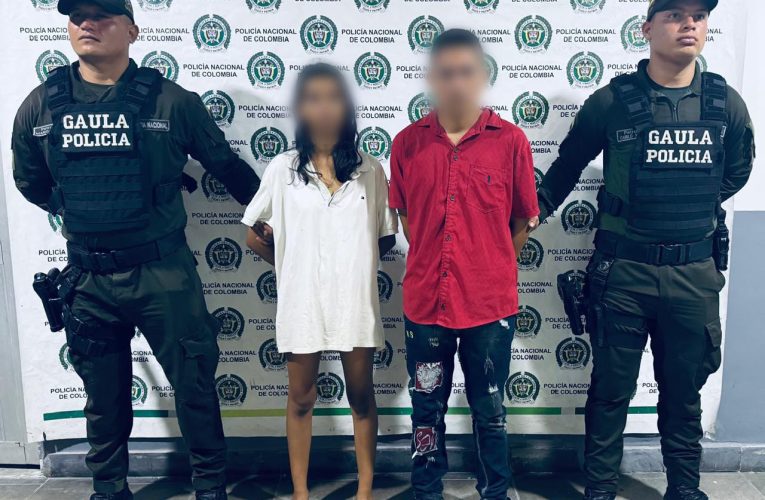 GAULA DE LA POLICÍA TOLIMA LOGRO LA CAPTURA DE UNA PAREJA POR EL PRESUNTO DELITO DE EXTORSION AGRAVADA Y FABRICACIÓN, TRÁFICO O PORTE ILEGAL DE ARMAS DE FUEGO, ACCESORIOS O MUNICIONES.